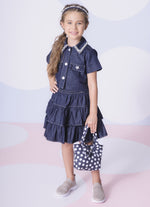 Bolsa Algodão Estampado Laço