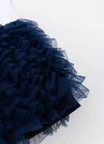 Vestido Ribana Saia Babados Tule