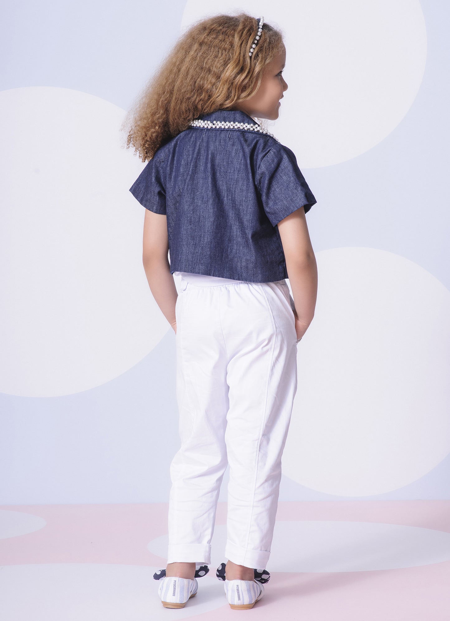 Calça Sarja Alfaiataria Cristal Bolsos