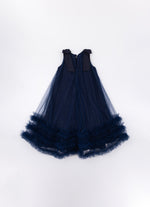 Vestido Festa Tule Maxi Laços