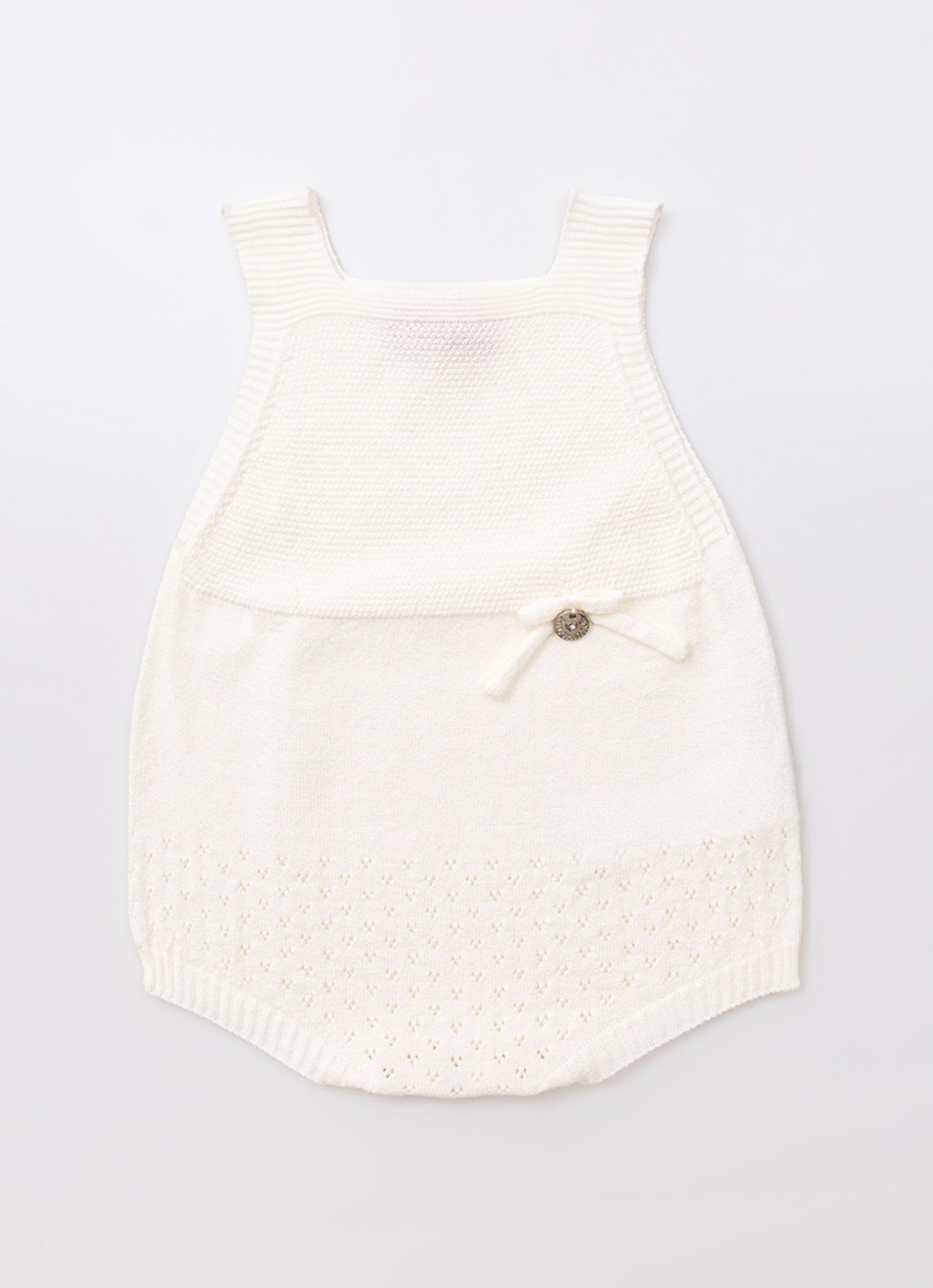 Macacão Tricot Rendado Sem Costura