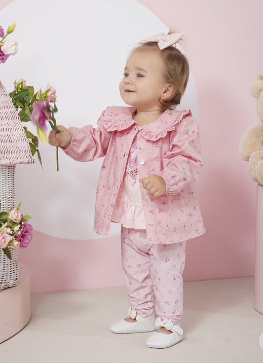 Conjunto Blusa Cotton Flor e Legging Light