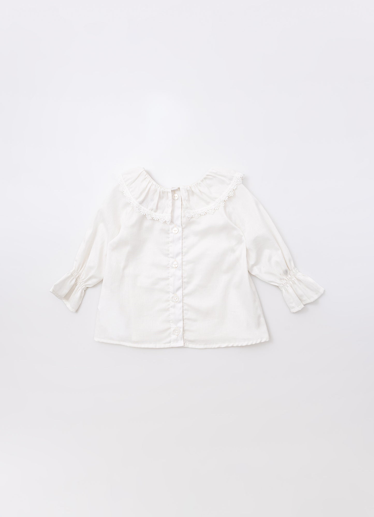 Camisa Algodão Golinha Renda