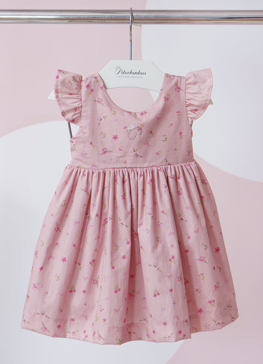 Vestido Algodão Estampado Mini Floral