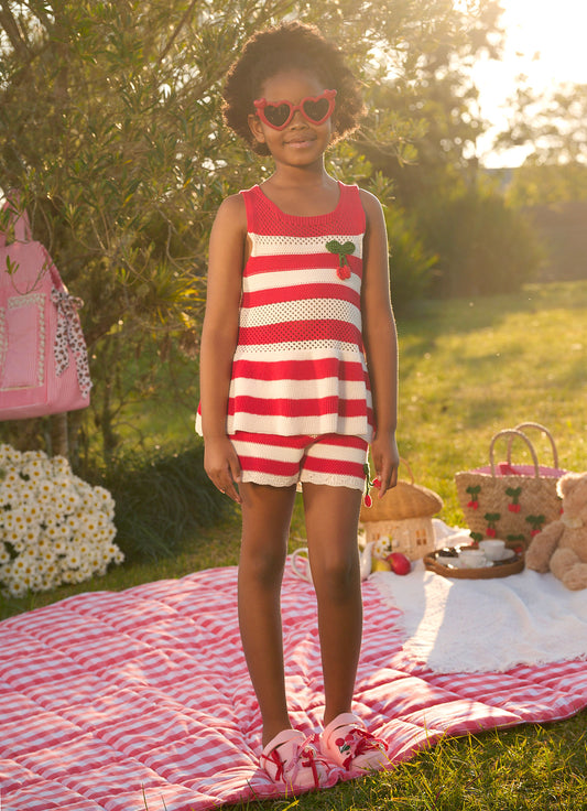 Short Tricot Cereja Resort