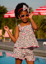 Short Algodão Animal Print Babadinho Resort