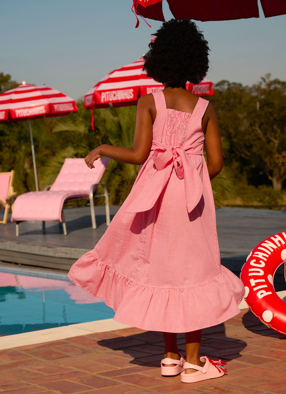 Vestido Algodão Cerejas Crochê Resort