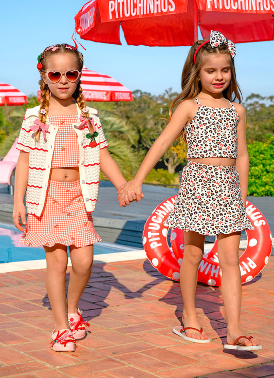 Conjunto Short Saia Light Estampado Resort