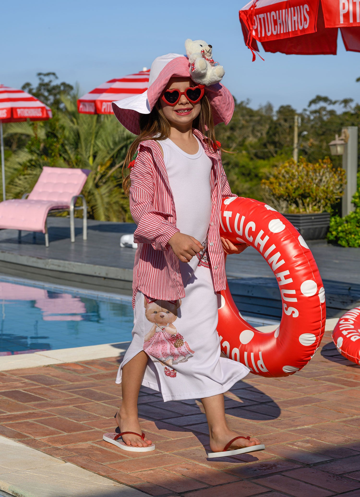 Vestido Midi Rib Ursas Cristal Resort