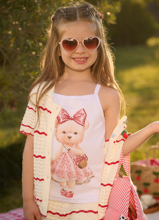 Blusa Alça Rib Ursa Resort