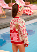 Bandana Crochê Cerejas Resort