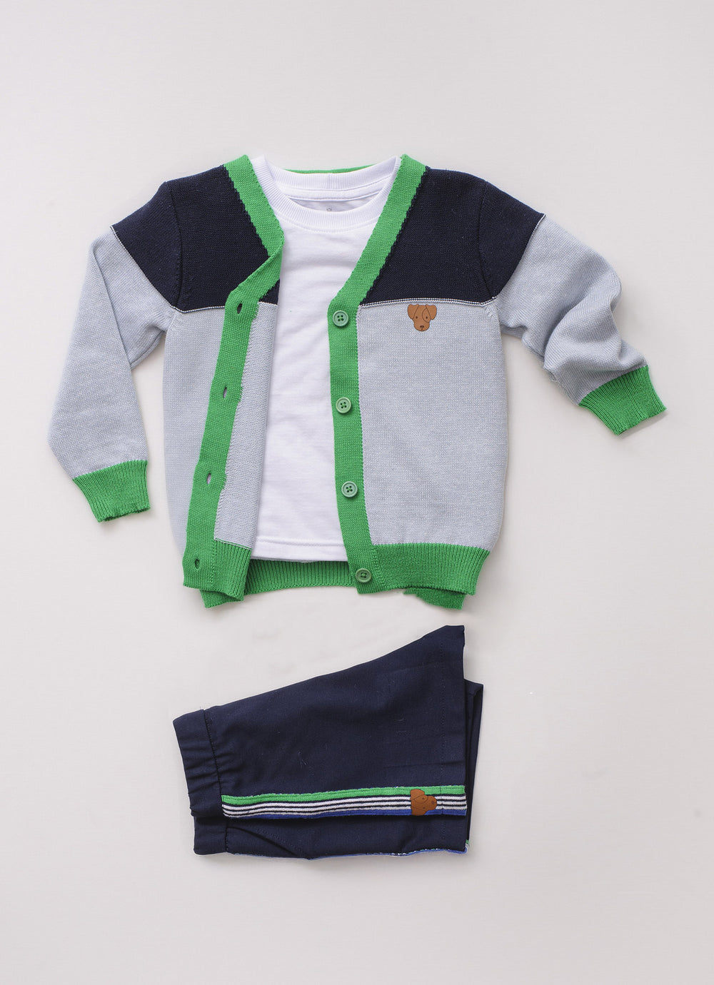 Cardigan Bicolor For Boys