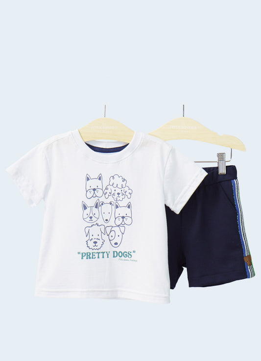 Camiseta Meia Malha Pretty Dogs