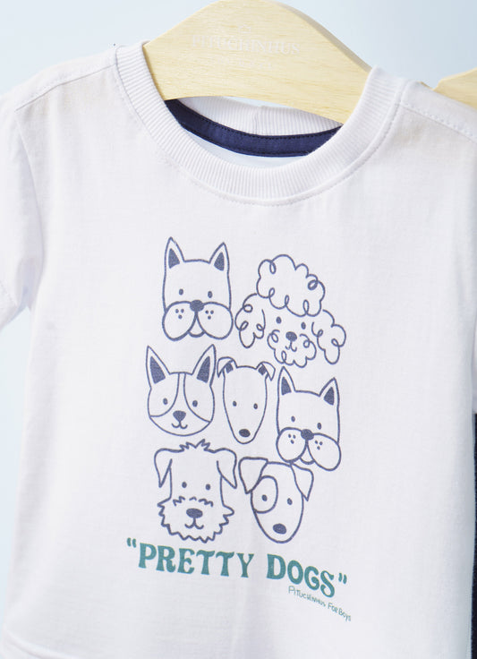 Camiseta Meia Malha Pretty Dogs