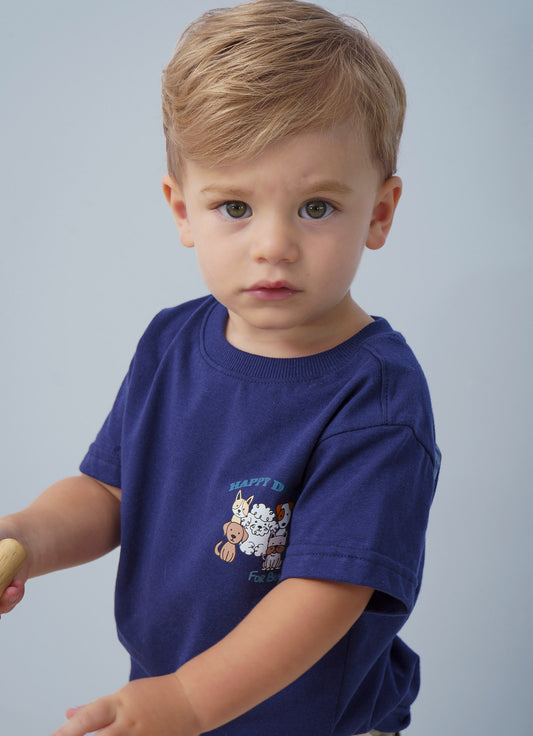 Camiseta Meia Malha Happy Doggy