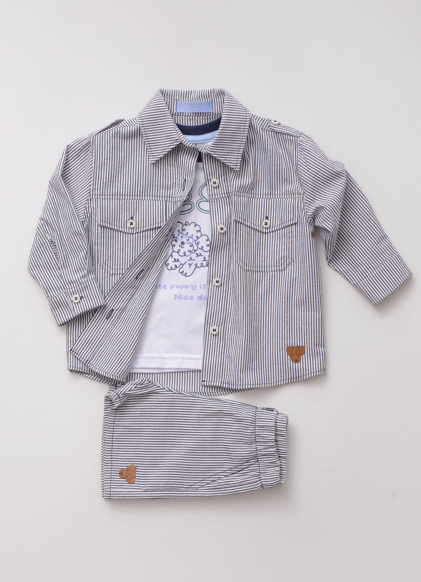Camisa Algodão Listrada