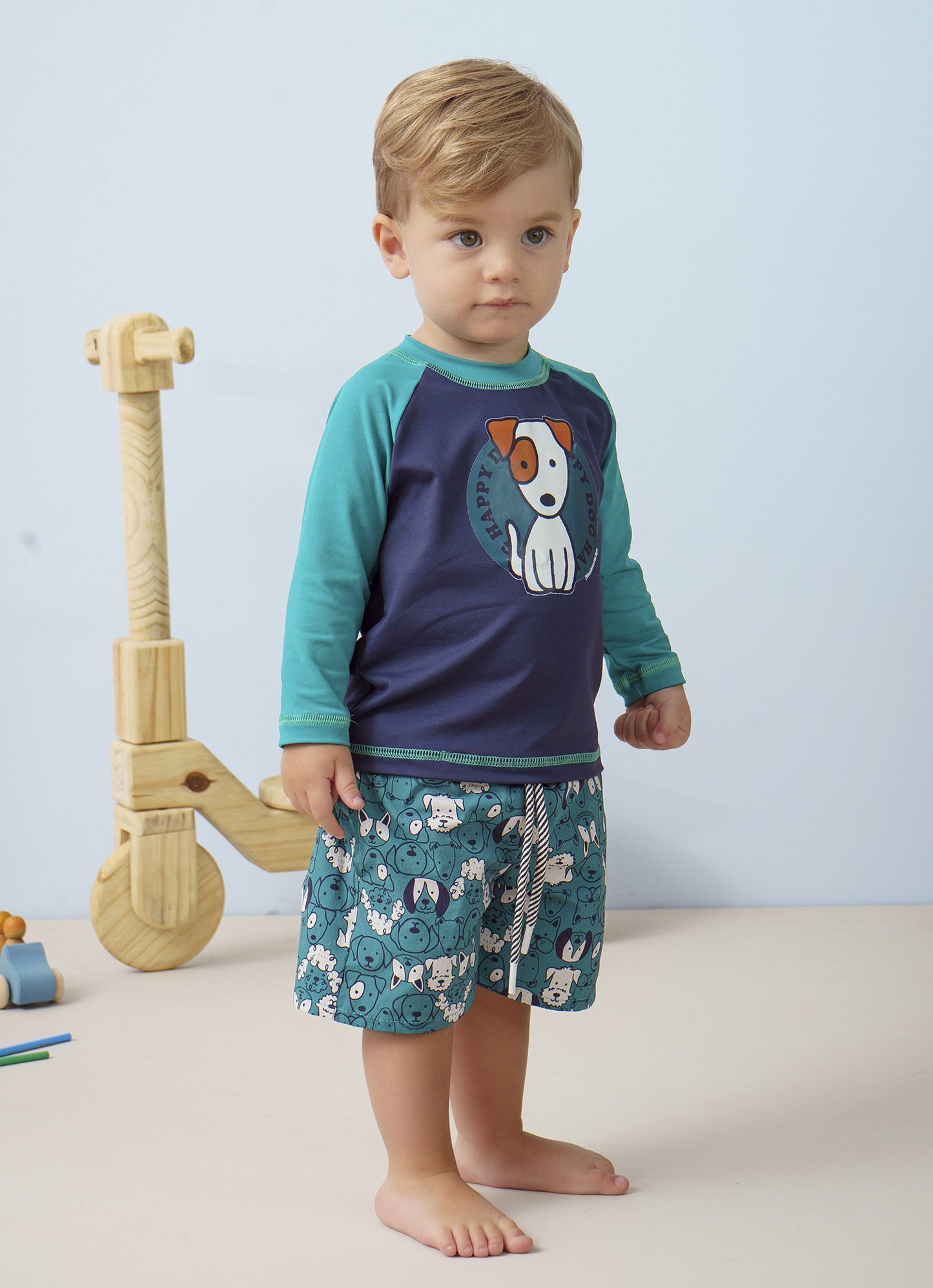 Blusa Light Bicolor UV80 For Boys (CANCELADA)