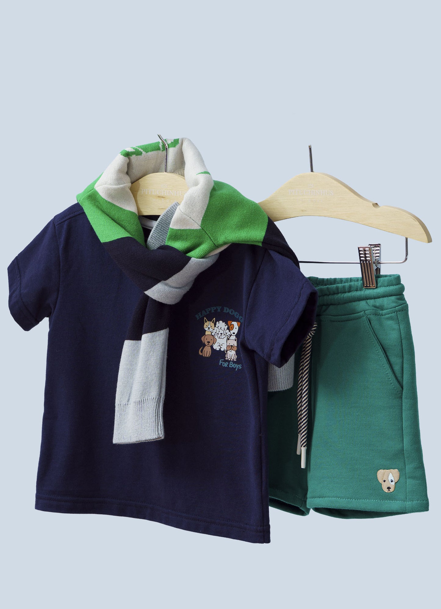 Bermuda Moletom Patche For Boys