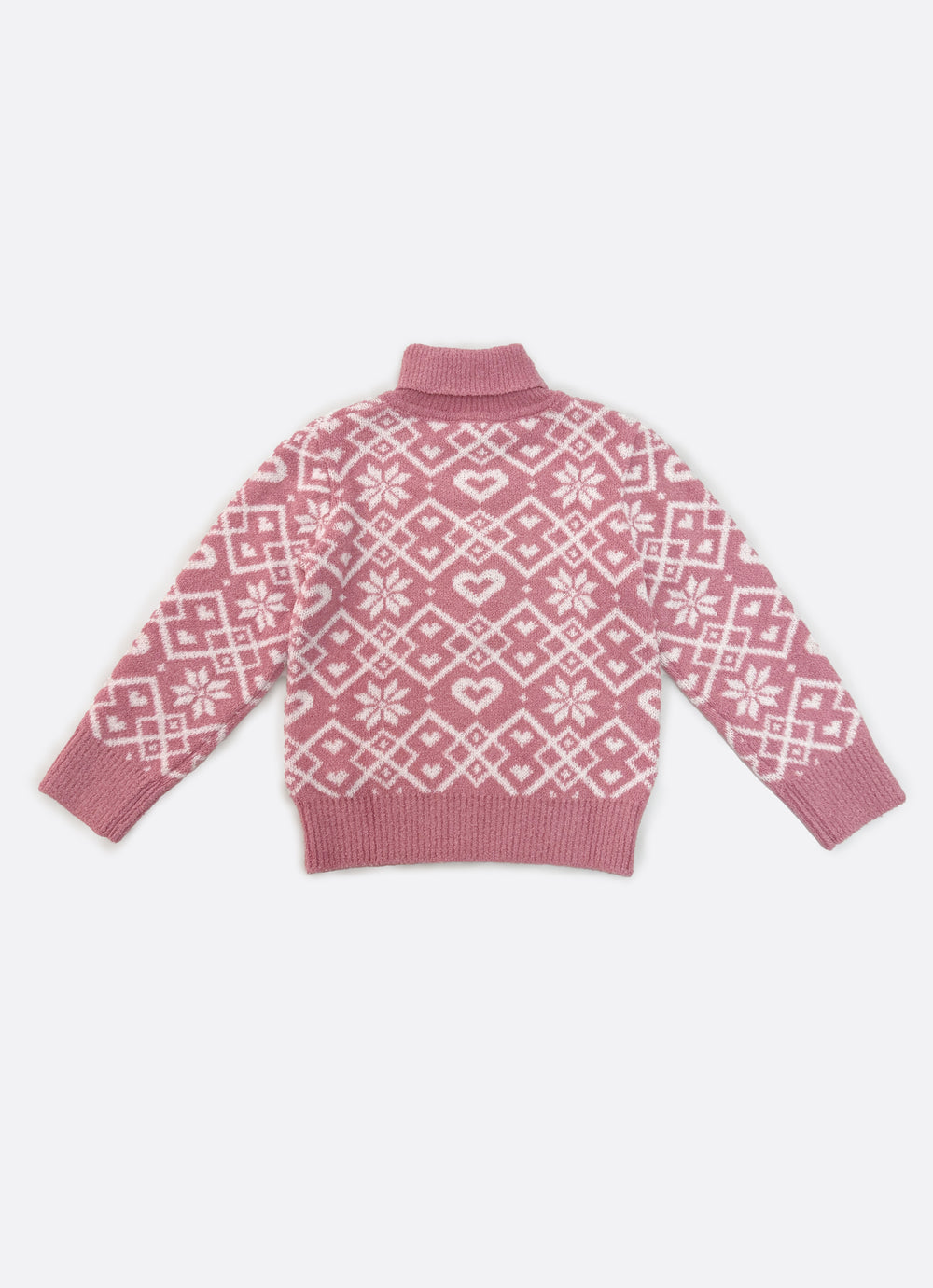 Blusa Tricot Jacquard Floco E Coração Après-Ski