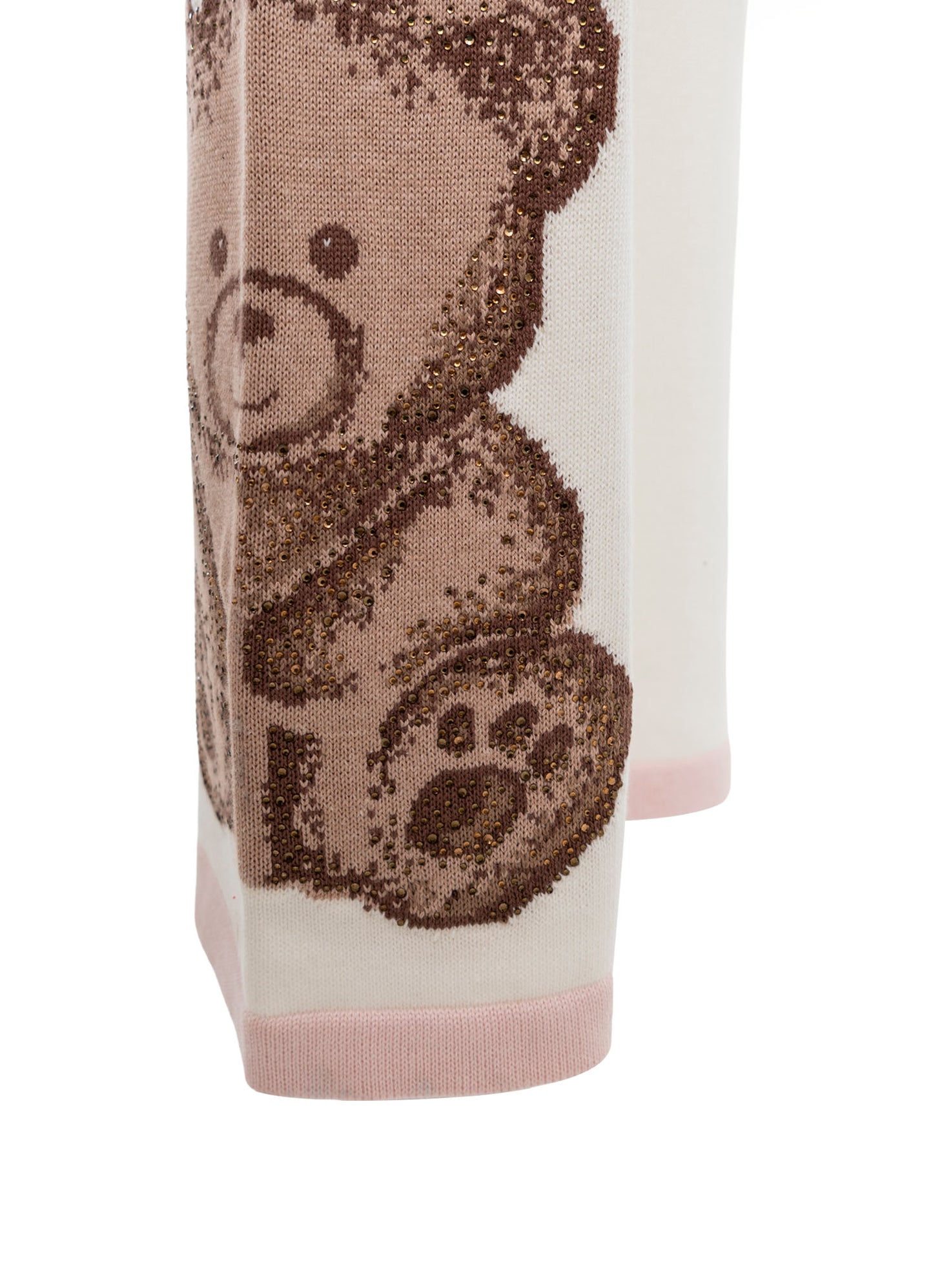 Calça Reta Tricot Ursinha Après-Ski