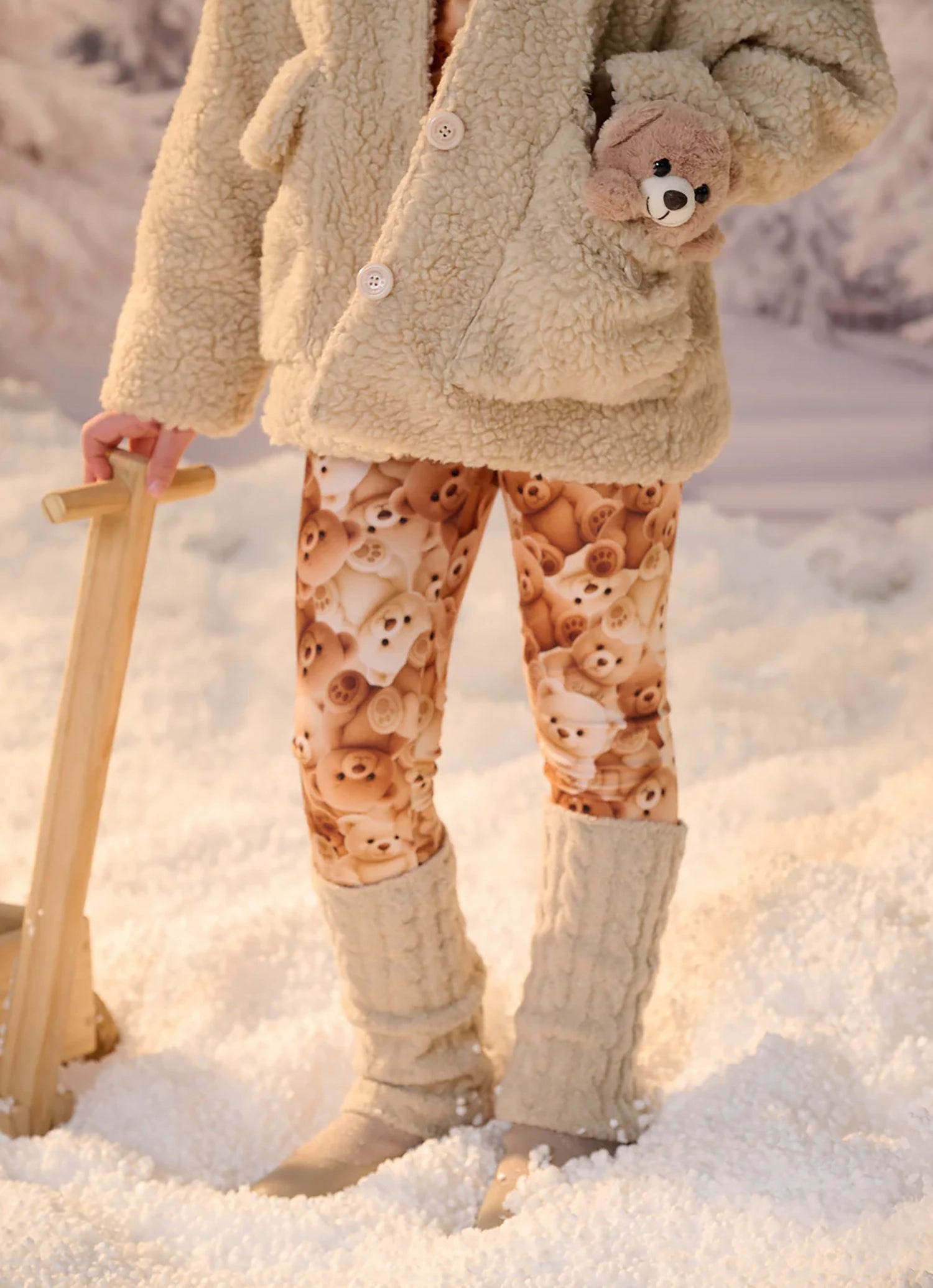 Polaina Tricot Tranças Après-Ski