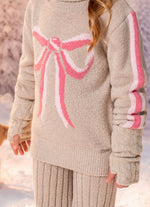 Calça Reta Tricot Canelado Après-Ski