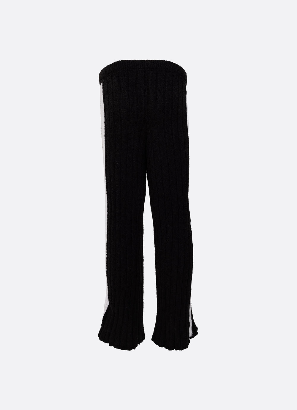 Calça Tricot Canelada Tira Lateral