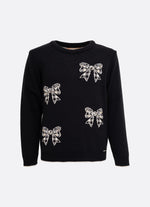 Blusa Tricot Laços Xadrez Bordados