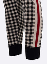 Jogging Tricot Xadrez Listras Lateral