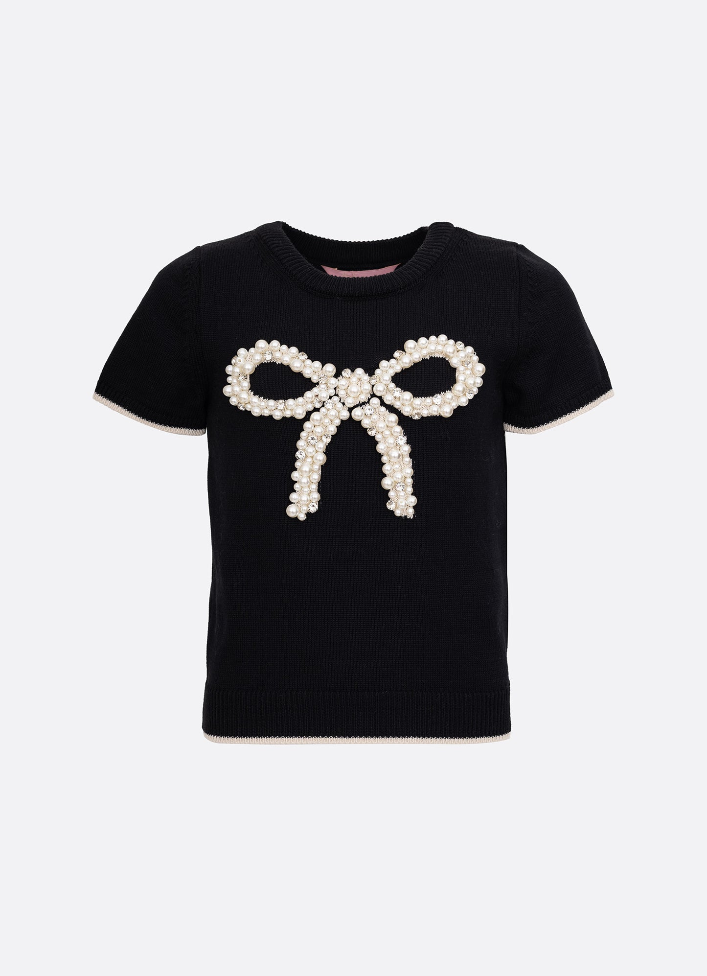 Blusa Tricot Maxi Laço Bordado