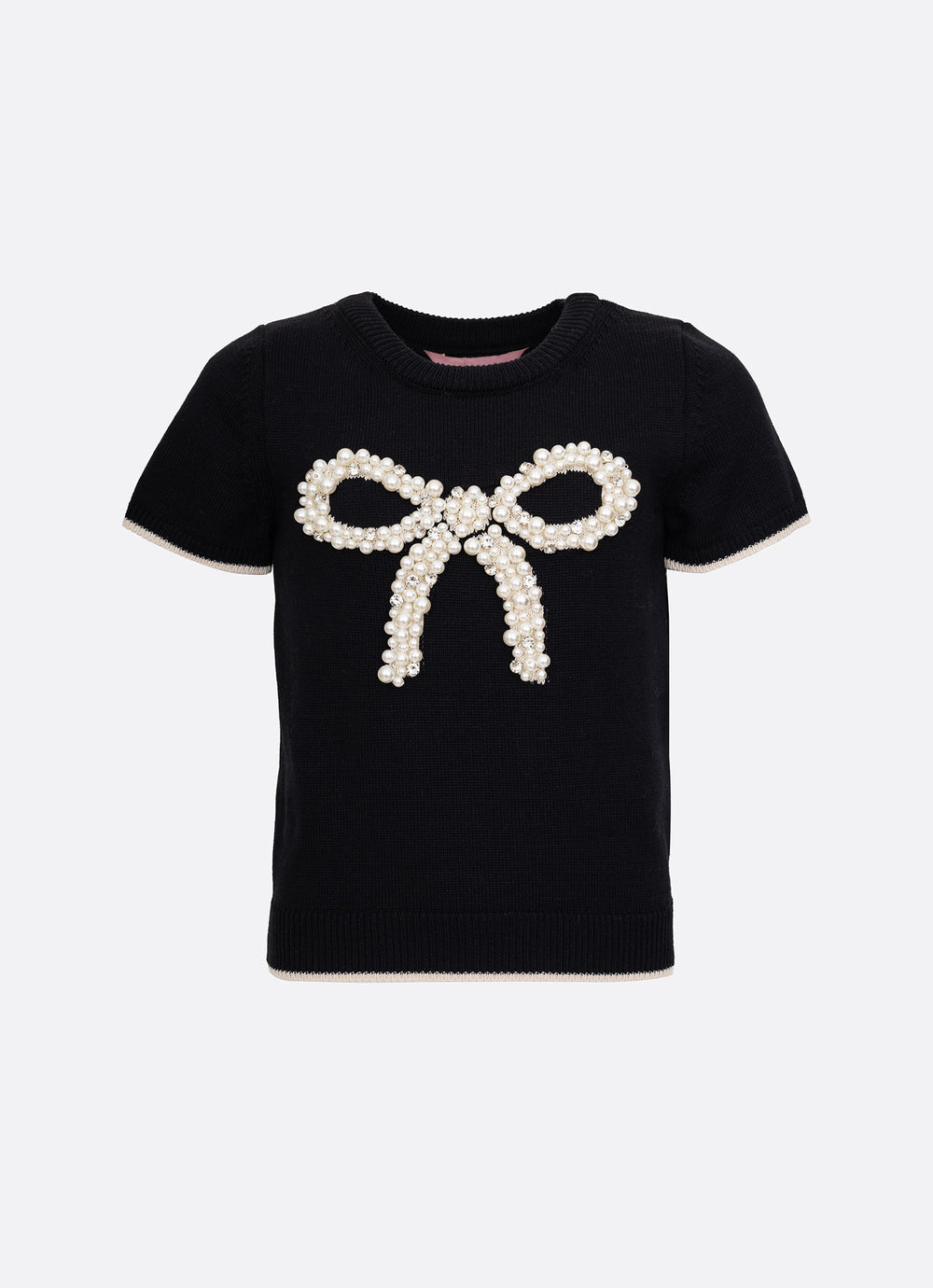Blusa Tricot Maxi Laço Bordado