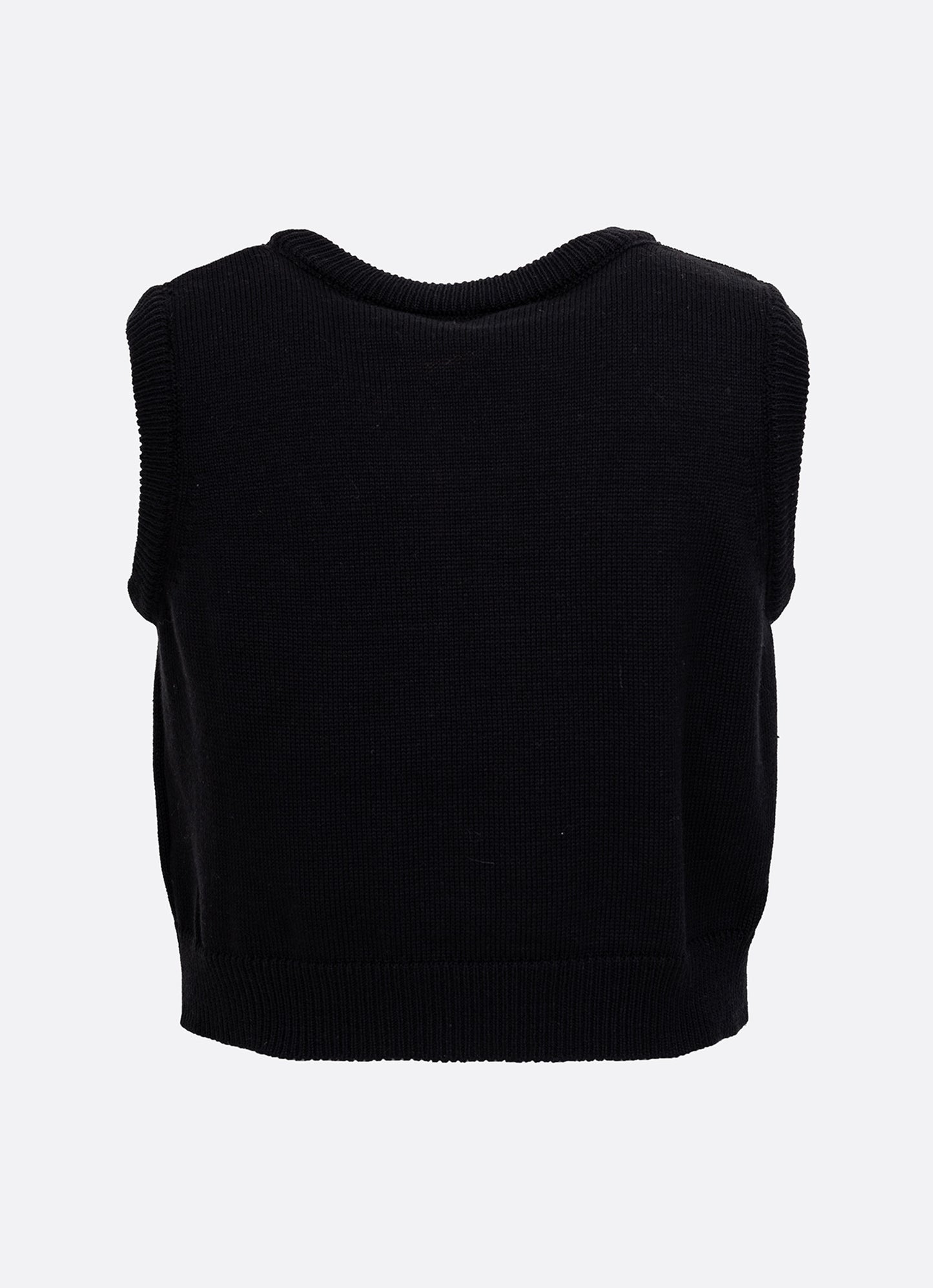 Colete Tricot Laço Poá Bordado