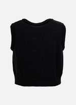 Colete Tricot Laço Poá Bordado