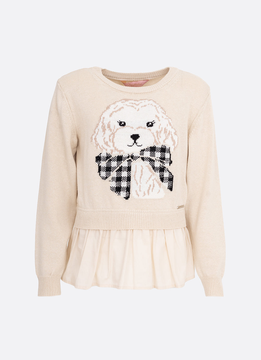Blusa Tricot Rosto Cachorro