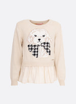 Blusa Tricot Rosto Cachorro