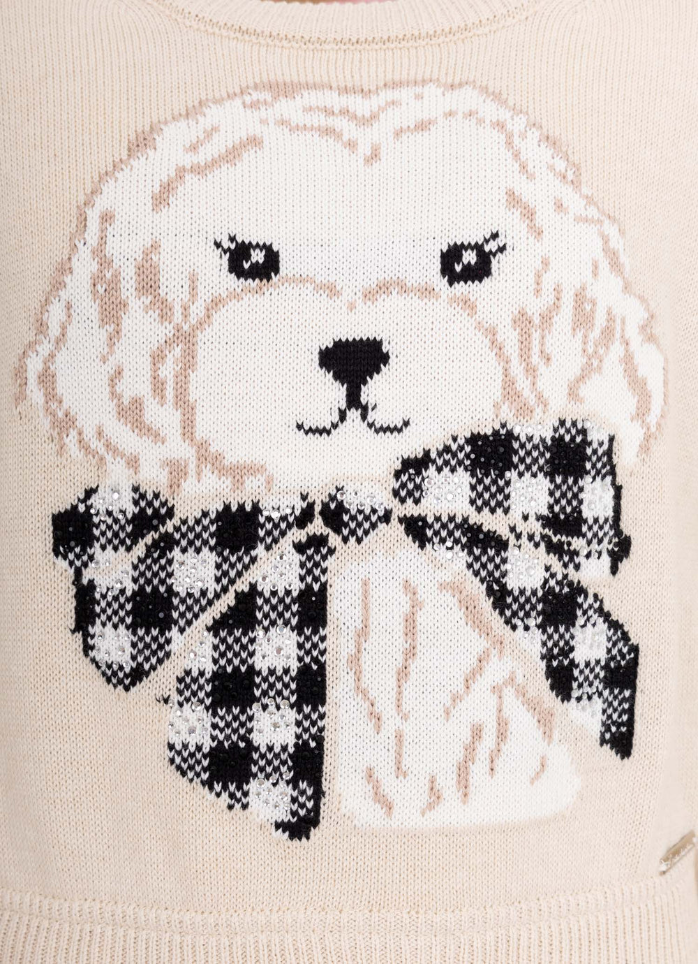 Blusa Tricot Rosto Cachorro