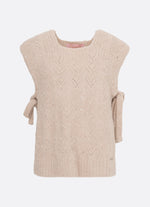 Colete Tricot Sem Costura Cristais