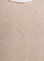 Colete Tricot Sem Costura Cristais