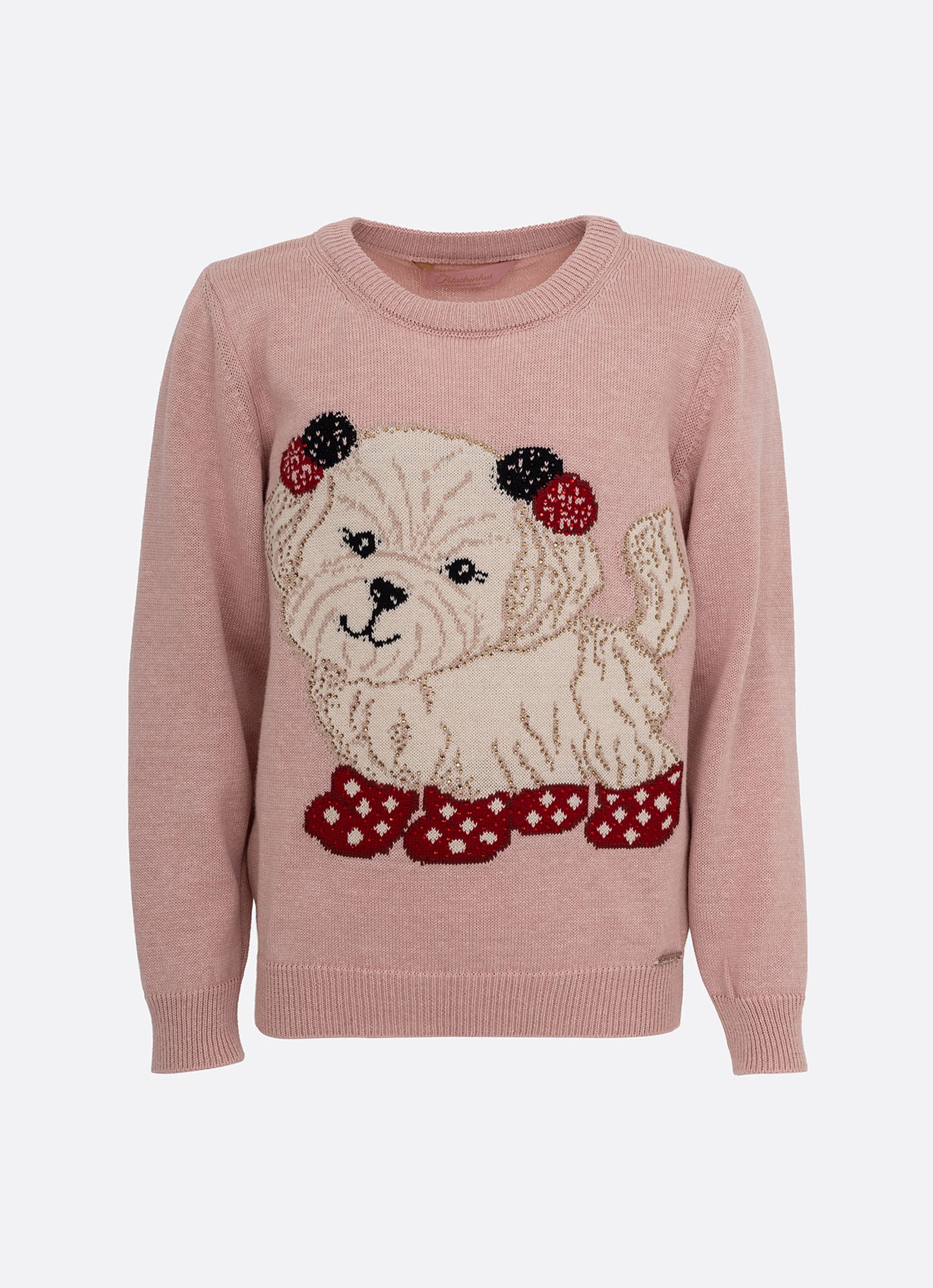 Blusa Tricot Cachorrinho Pompom Cristal