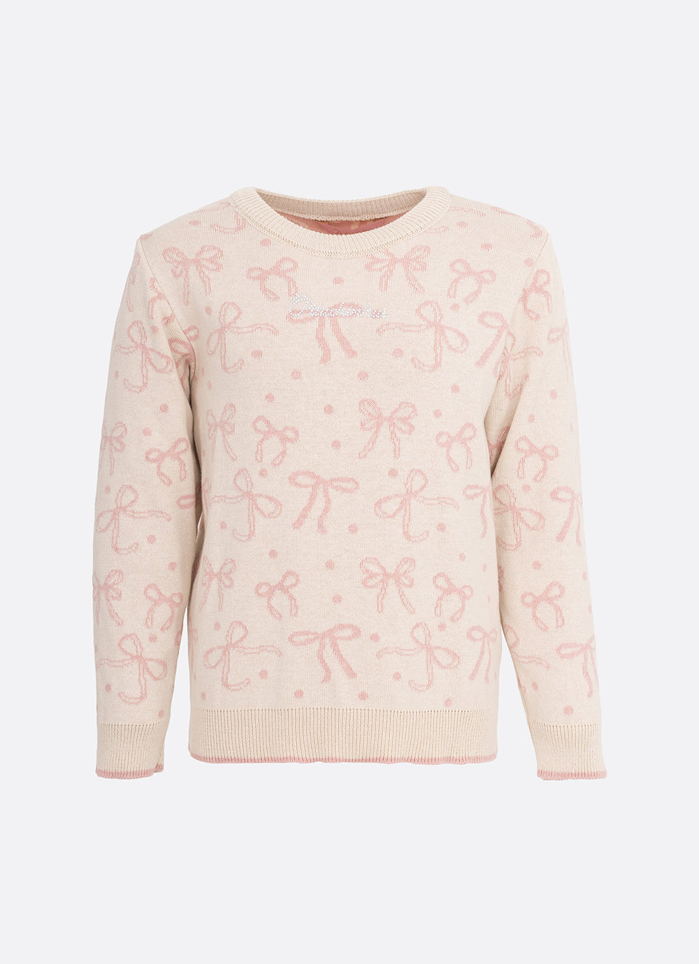 Blusa Tricot Jacquard Multi Laços