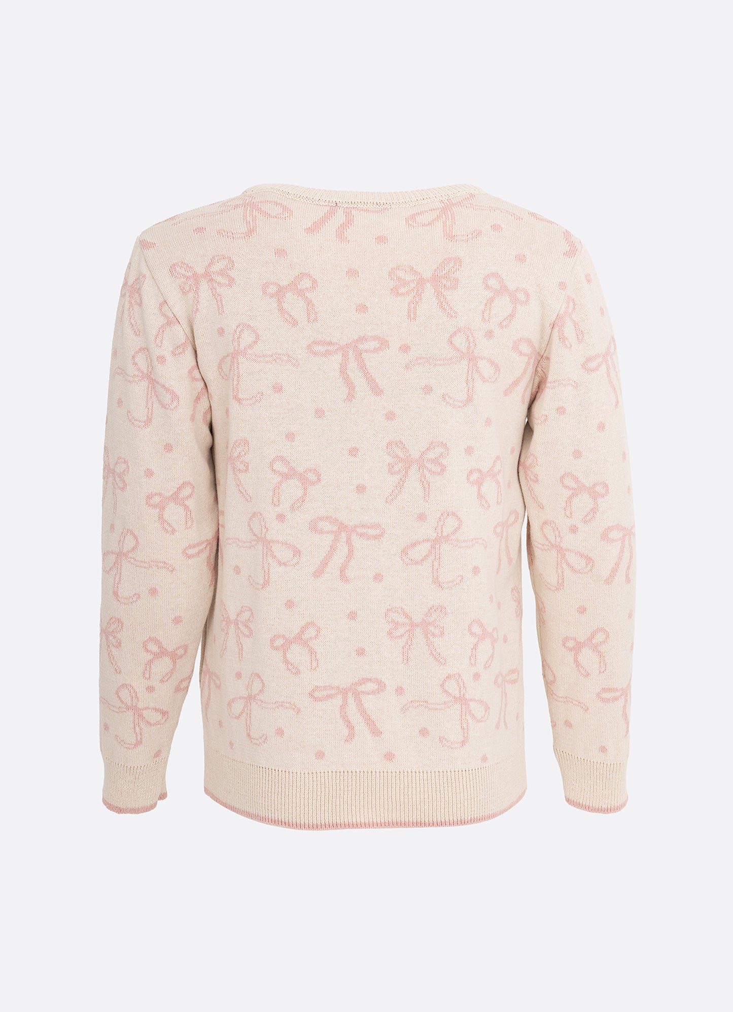 Blusa Tricot Jacquard Multi Laços