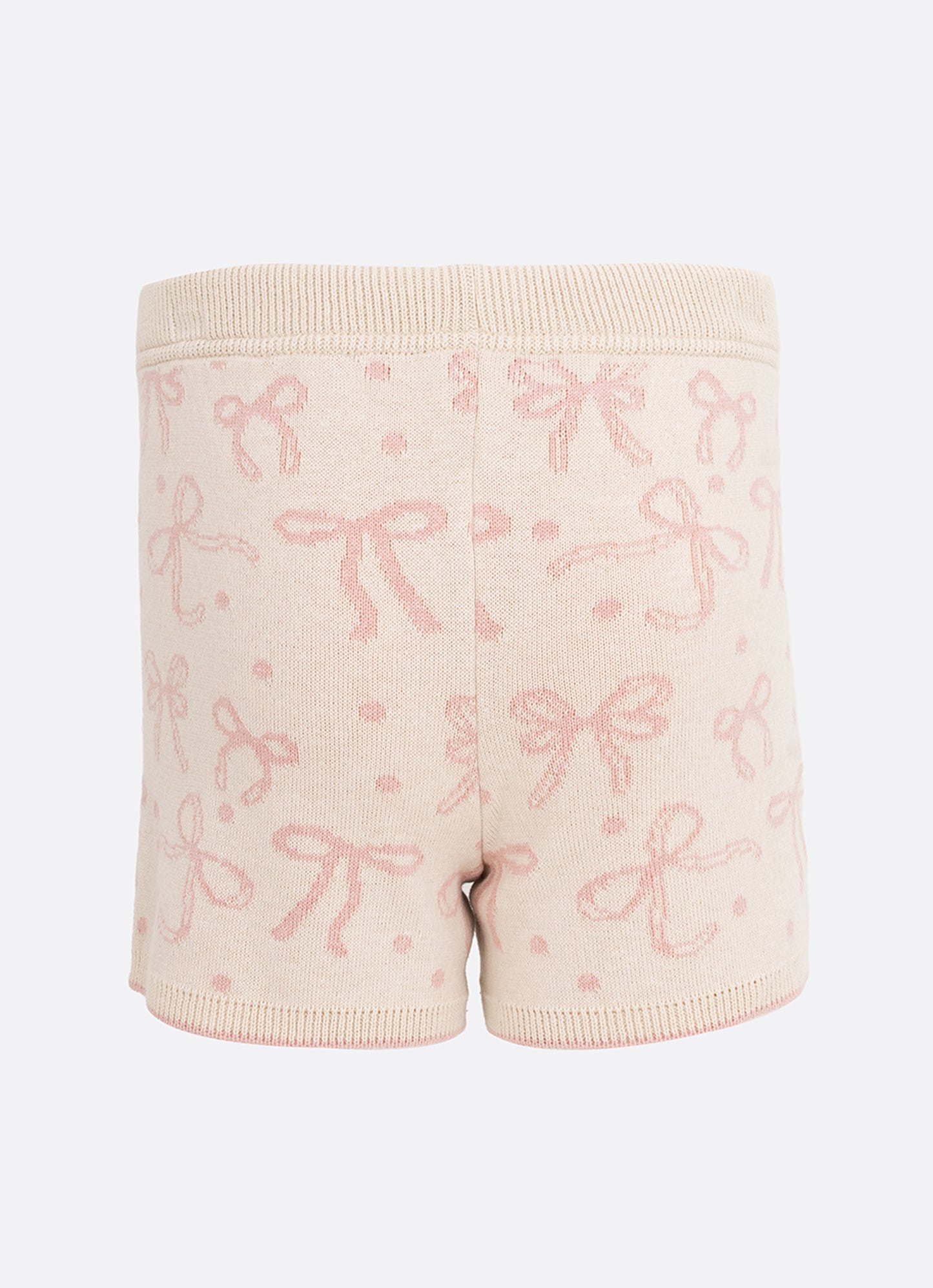 Short Tricot Multi Laços Bolsos Bordados