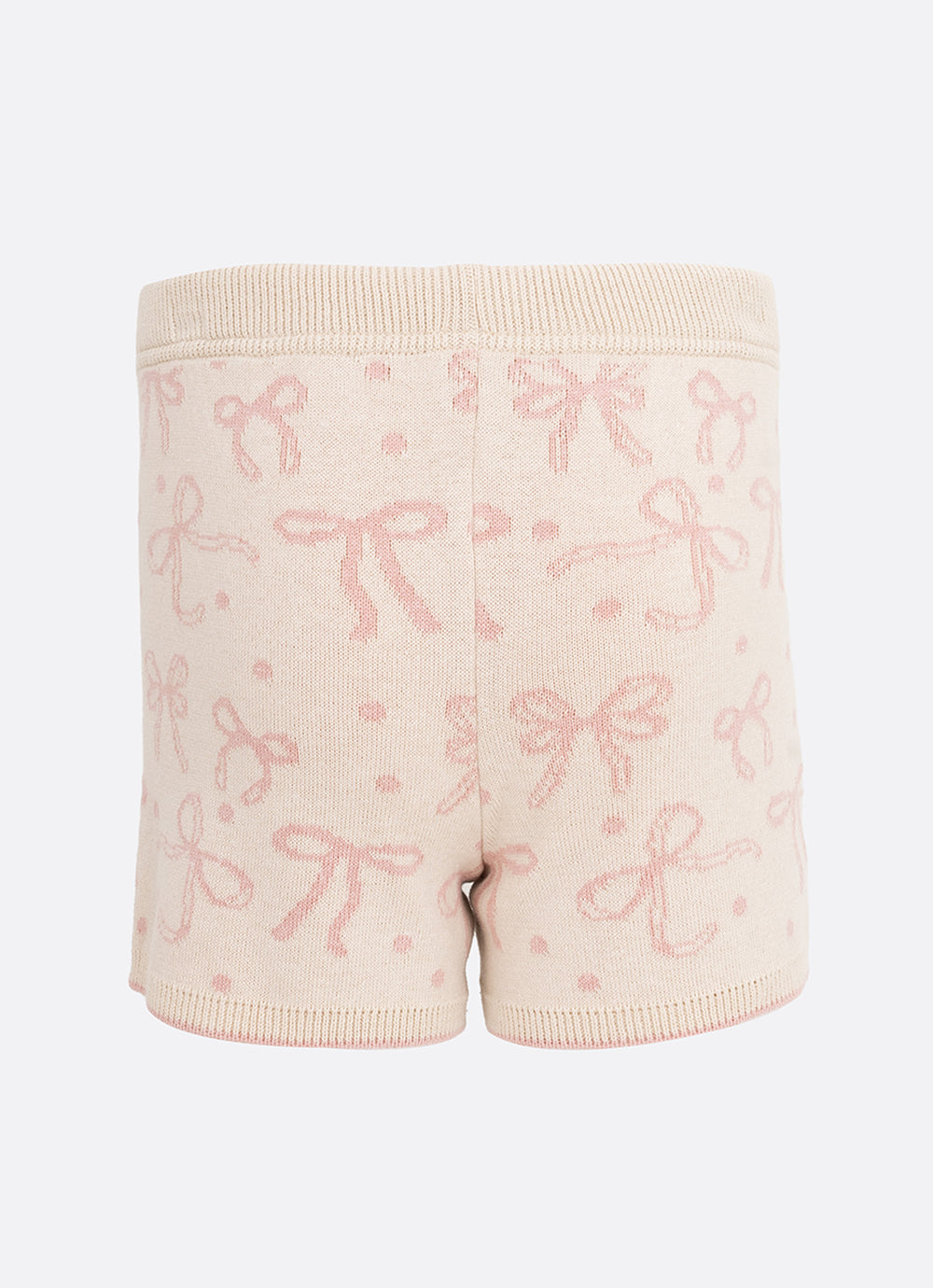 Short Tricot Multi Laços Bolsos Bordados