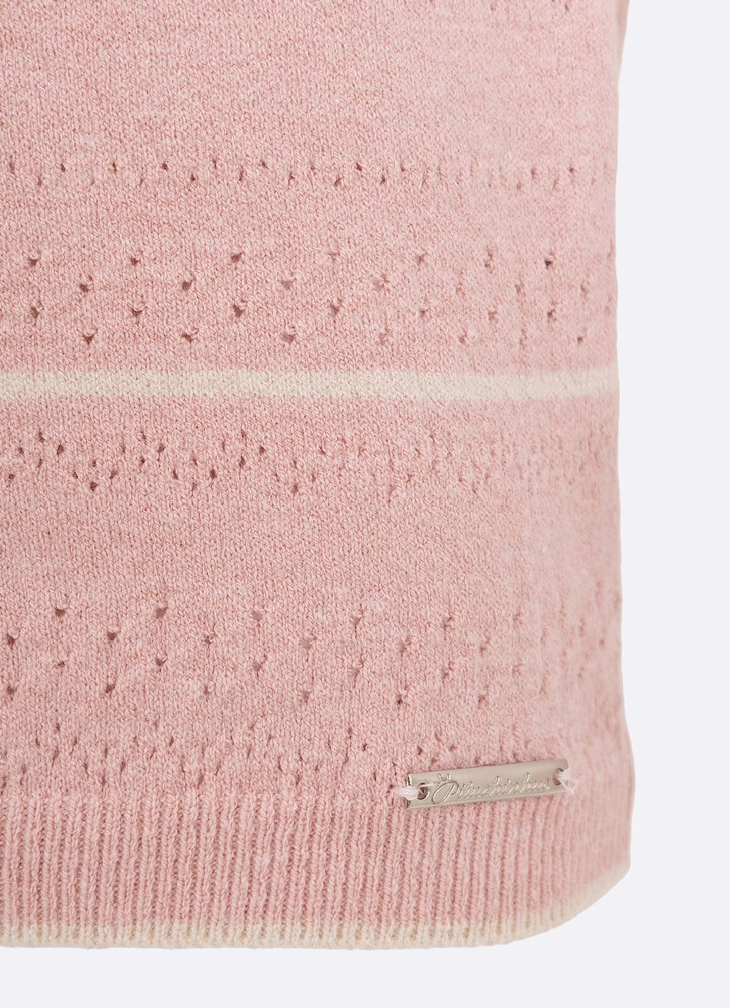 Blusa Tricot Manga Curta Mix de Pontos