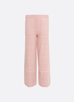 Calça Tricot Reta Mix de Pontos