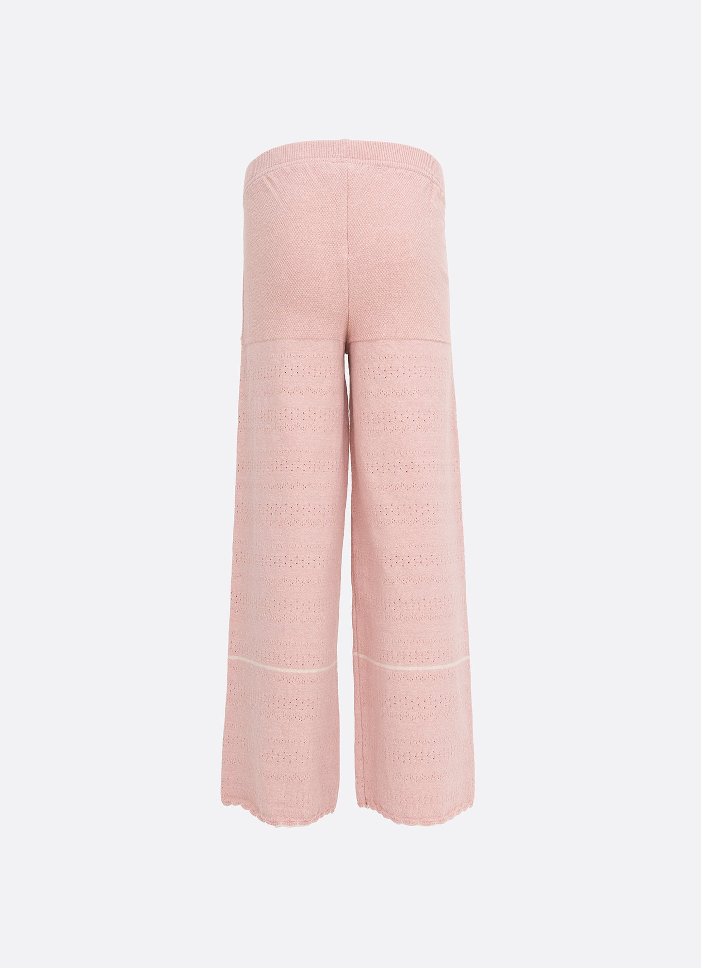 Calça Tricot Reta Mix de Pontos