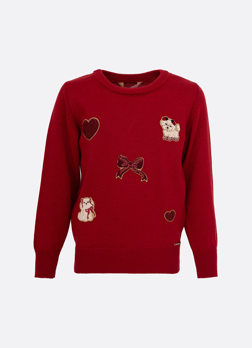 Blusa Tricot Patches Cachorrinhos