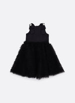 Vestido Festa Saia Tule Maxi Laço