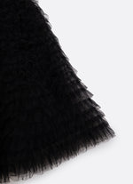 Vestido Festa Saia Tule Maxi Laço