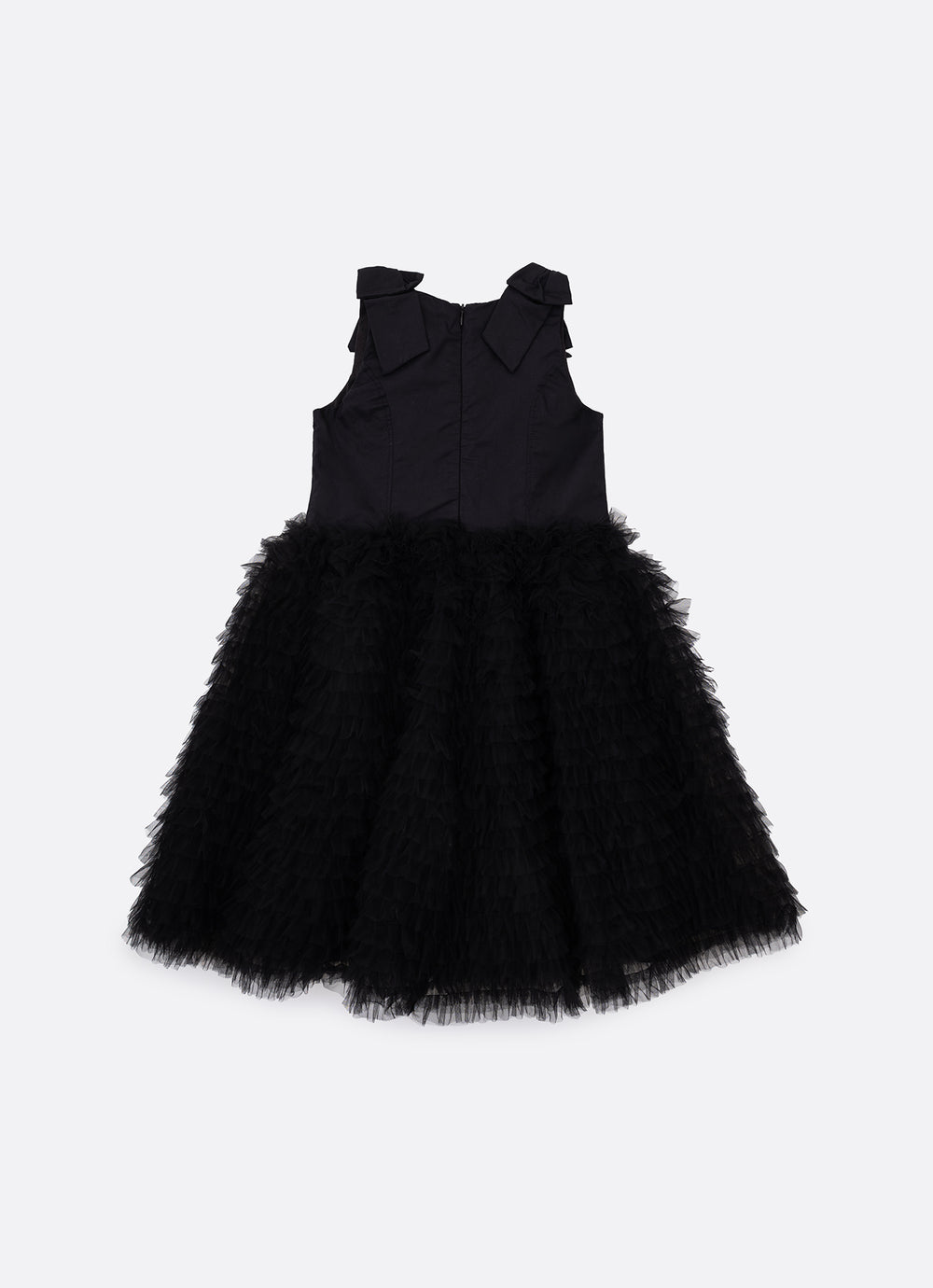 Vestido Festa Saia Tule Maxi Laço
